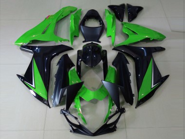 Buy 2011-2024 Suzuki GSXR 600 / GSXR 750 Motorcycle Fairings - Green Glossy Black Matte Black Canada