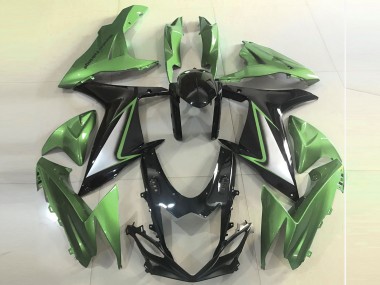 Buy 2011-2024 Suzuki GSXR 600 / GSXR 750 Motorcycle Fairings - Green Glossy Black Canada