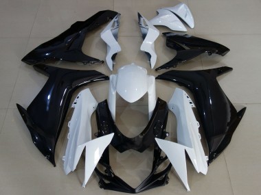 Buy 2011-2024 Suzuki GSXR 600 / GSXR 750 Motorcycle Fairings - White Glossy Black Canada