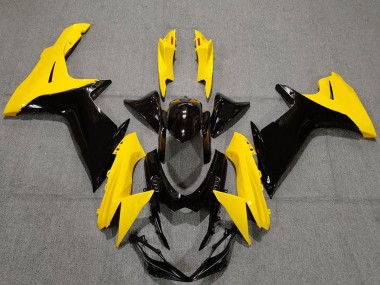 Buy 2011-2024 Suzuki GSXR 600 / GSXR 750 Motorcycle Fairings - Yellow Glossy Black Canada