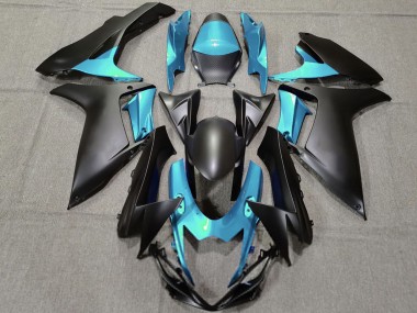 Buy 2011-2024 Suzuki GSXR 600 / GSXR 750 Motorcycle Fairings - Light Blue Matte Black Canada