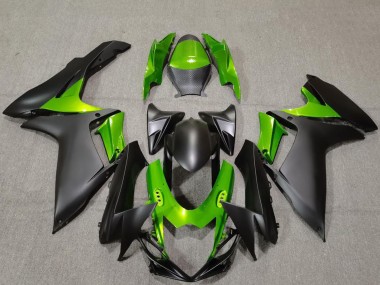 Buy 2011-2024 Suzuki GSXR 600 / GSXR 750 Motorcycle Fairings - Green Matte Black Canada