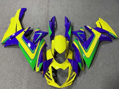 Buy 2011-2024 Suzuki GSXR 600 / GSXR 750 Motorcycle Fairings - Blue Yellow Green Canada