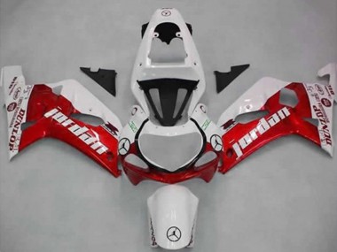 Buy 2001-2003 Suzuki GSXR 600 / GSXR 750 Motorcycle Fairings - White Red Jordan Dunlop Canada