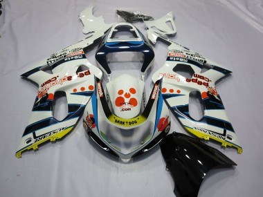 Buy 2001-2003 Suzuki GSXR 600 / GSXR 750 Motorcycle Fairings - White Blue Red Yellow Spots Canada