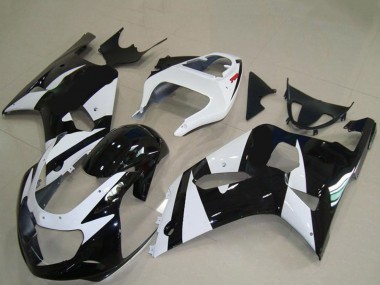 Buy 2001-2003 Suzuki GSXR 600 / GSXR 750 Motorcycle Fairings - White Glossy Black Canada