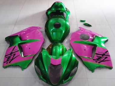 Buy 1996-2007 Suzuki GSXR 1300 Motorcycle Fairings - Glossy Green and Pink Canada