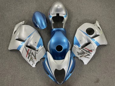Buy 1996-2007 Suzuki GSXR 1300 Motorcycle Fairings - Glossy Light Blue and Silver Canada