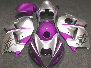 Buy 1996-2007 Suzuki GSXR 1300 Motorcycle Fairings - Glossy Pink and Silver Canada