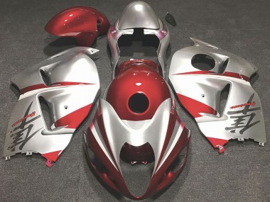 Buy 1996-2007 Suzuki GSXR 1300 Motorcycle Fairings - Glossy Red and Silver Canada