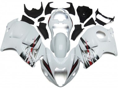 Buy 1996-2007 Suzuki GSXR 1300 Motorcycle Fairings - Glossy White and Silver Style Canada