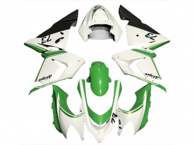 Buy 2004-2005 Kawasaki ZX10R Motorcycle Fairings - Glossy White Green Canada