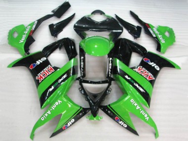 Buy 2008-2010 Kawasaki ZX10R Motorcycle Fairings - Green Black Red Kick Elf Vent-Axia Canada