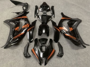 Buy 2016-2020 Kawasaki ZX10R Motorcycle Fairings - Matte Black Orange Ninja Canada