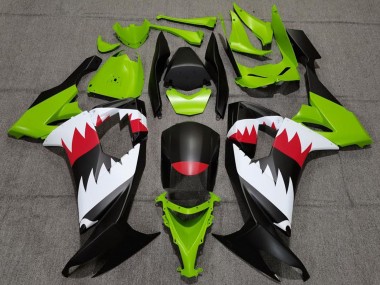 Buy 2008-2010 Kawasaki ZX10R Motorcycle Fairings - Green Matte Black Red White Shark Canada