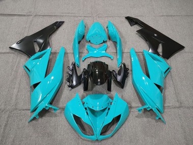 Buy 2009-2012 Kawasaki ZX6R Motorcycle Fairing Kits - Blue Glossy Black Canada