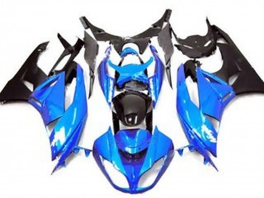 Buy 2009-2012 Kawasaki ZX6R Motorcycle Fairing - Blue Glossy Black Matte Black Canada