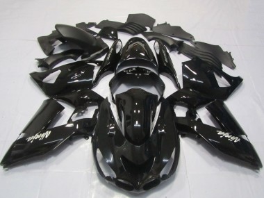 Buy 2006-2011 Kawasaki ZX14R Motorcycle Fairings - Glossy Black White Ninja Canada