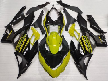 Buy 2018-2024 Kawasaki Ninja 400 Motorcycle Fairings - Yellow Glossy Black Matte Black OEM Style Canada