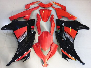 Buy 2013-2024 Kawasaki Ninja 300 Motorcycle Fairing - Red Black Canada