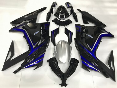 Buy 2013-2024 Kawasaki Ninja 300 Motorcycle Fairings - Glossy Black Blue Canada