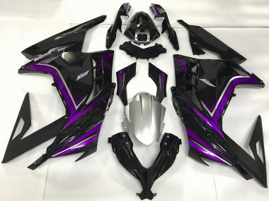Buy 2013-2024 Kawasaki Ninja 300 Motorcycle Fairings - Glossy Black Purple Canada