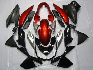 Buy 2010-2013 Kawasaki Z1000 Motorcycle Fairings - Red Silver Glossy Black Canada