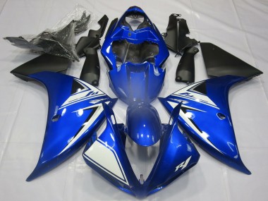 Buy 2012-2014 Yamaha R1 Motorcycle Fairings - Blue White Matte Black Canada