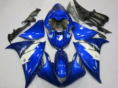 Buy 2012-2014 Yamaha R1 Motorcycle Fairings - Blue White Canada