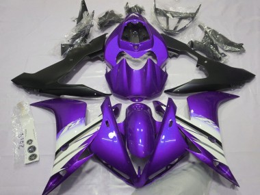 Buy 2004-2006 Yamaha R1 Motorcycle Fairings - Purple White Matte Black Canada