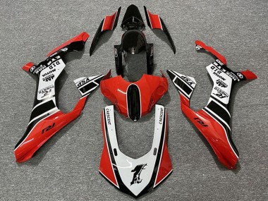 Buy 2015-2019 Yamaha R1 Motorcycle Fairings - White Red Glossy Black Motul YSP Canada