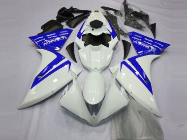 Buy 2012-2014 Yamaha R1 Motorcycle Fairings - White Blue Canada