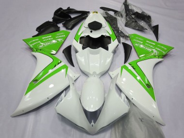 Buy 2012-2014 Yamaha R1 Motorcycle Fairings - White Green Canada