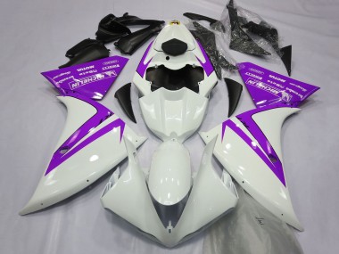Buy 2012-2014 Yamaha R1 Motorcycle Fairings - White Purple Canada