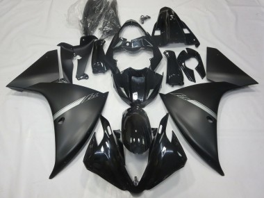 Buy 2012-2014 Yamaha R1 Motorcycle Fairings - Glossy Black Matte Black Silver Canada