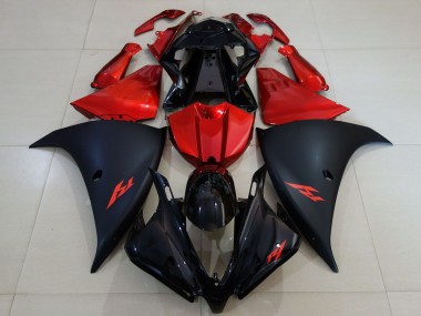 Buy 2012-2014 Yamaha R1 Motorcycle Fairing - Glossy Black Matte Black Red Canada