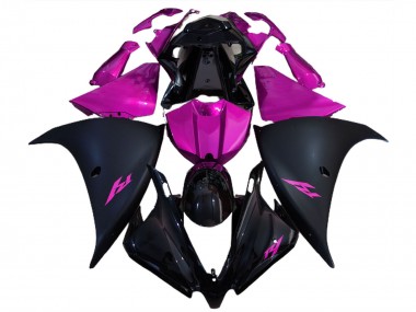 Buy 2012-2014 Yamaha R1 Motorcycle Fairings - Glossy Black Matte Black Pink Canada