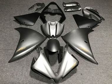 Buy 2012-2014 Yamaha R1 Motorcycle Fairings - Matte Grey Gold Decals Canada
