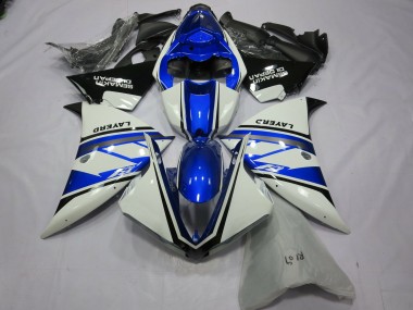 Buy 2012-2014 Yamaha R1 Motorcycle Fairings - White Blue Black Layerd Semakin Didepan Canada