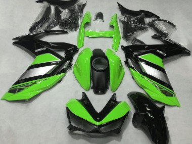 Buy 2015-2018 Yamaha R3 Motorcycle Fairings - Green Silver Glossy Black Canada