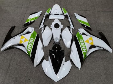 Buy 2015-2018 Yamaha R3 Motorcycle Fairings - White Green Glossy Black Canada