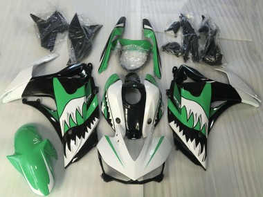 Buy 2015-2018 Yamaha R3 Motorcycle Fairing - White Green Black Shark Canada