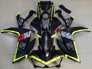 Buy 2015-2018 Yamaha R3 Motorcycle Fairings - Yellow Grey Matte Black Star Canada