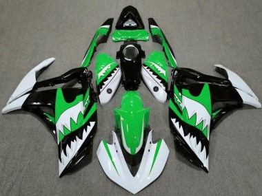 Buy 2015-2018 Yamaha R3 Motorcycle Fairings - White Green Black Shark Canada