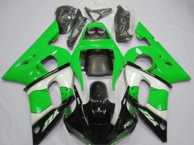 Buy 1998-2002 Yamaha R6 Motorcycle Fairing - Green White Glossy Black Canada