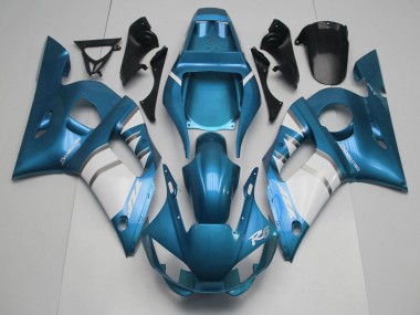Buy 1998-2002 Yamaha R6 Motorcycle Fairings - Blue White Silver Canada