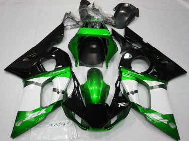 Buy 1998-2002 Yamaha R6 Motorcycle Fairings - Green White Glossy Black Canada