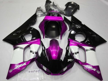 Buy 1998-2002 Yamaha R6 Motorcycle Fairings - Purple White Glossy Black Canada