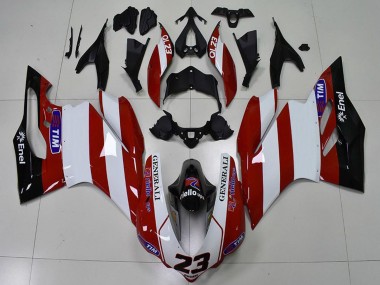 Buy 2015-2020 Ducati 959 1299 Motorcycle Fairings - White Red Glossy Black Generali Tim 23 Canada