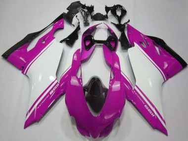 Buy 2011-2014 Ducati 1199 Motorcycle Fairings - Pink White Black Canada
